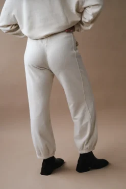 COTTON TERRY BALLOON PANTS