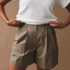 COTTON-LINEN SHORTS