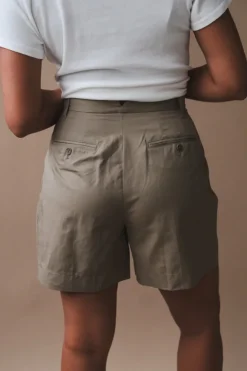 COTTON-LINEN SHORTS