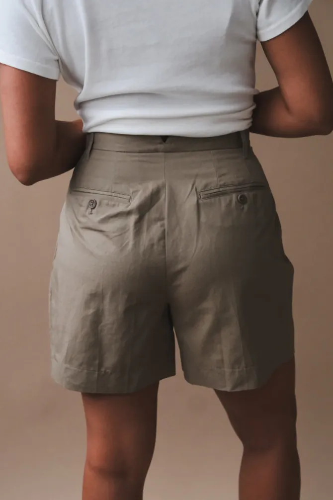 COTTON-LINEN SHORTS