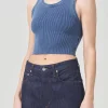 CROPPED POPPY TANK