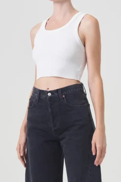 CROPPED POPPY TANK