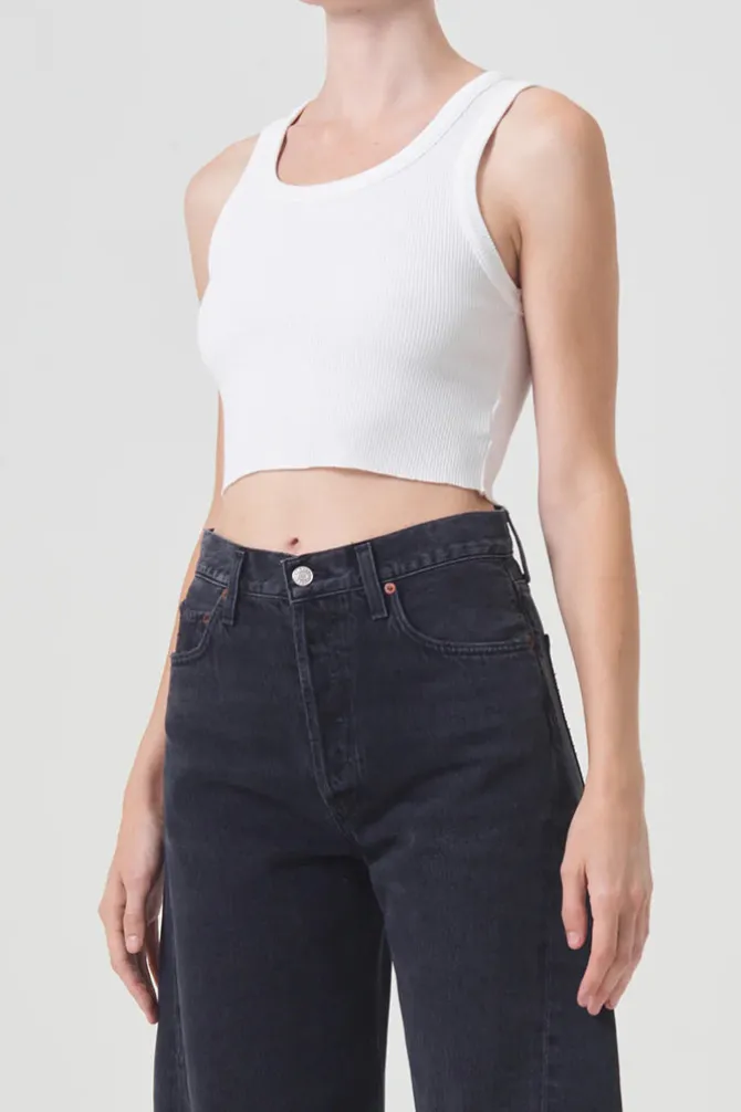 CROPPED POPPY TANK
