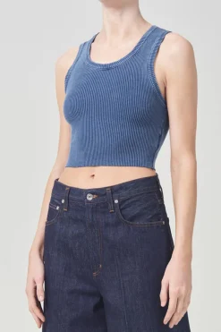 CROPPED POPPY TANK