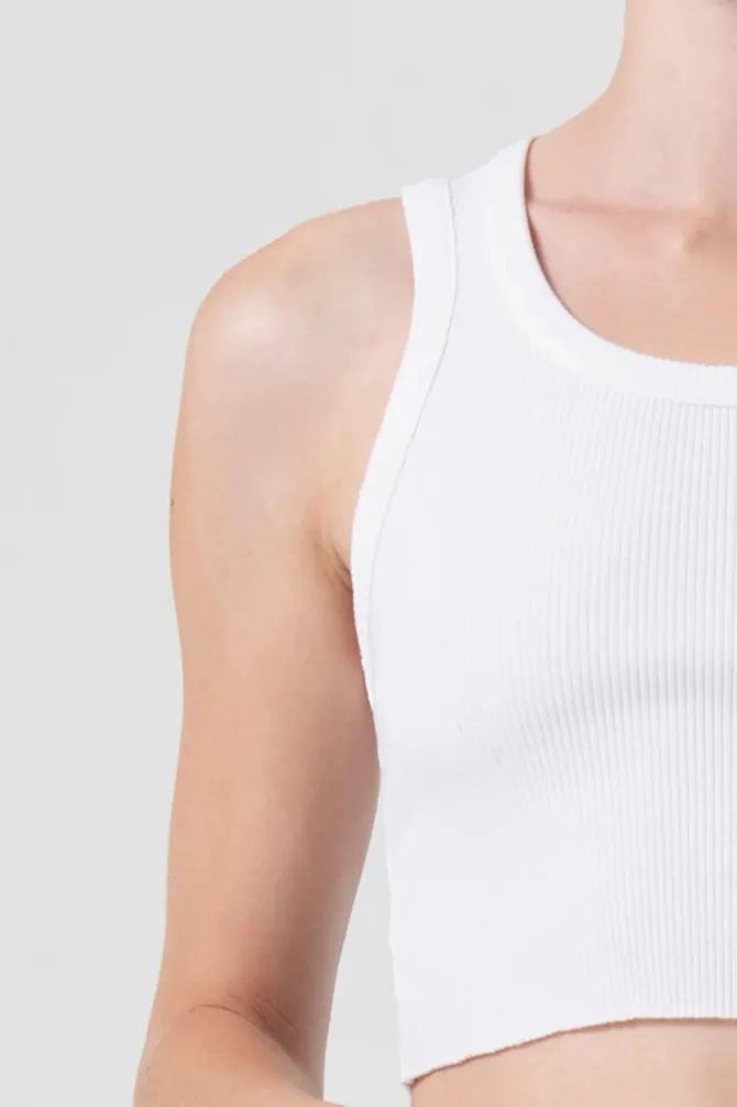 CROPPED POPPY TANK