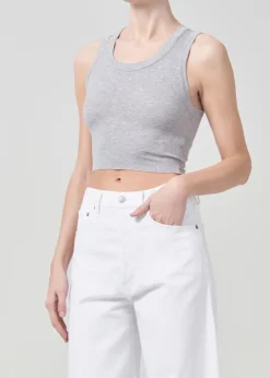 CROPPED POPPY TANK