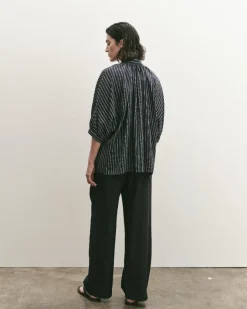 DRAWSTRING WIDE LEG PANTS