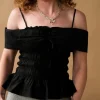 ELSA SHIRRED CAMI