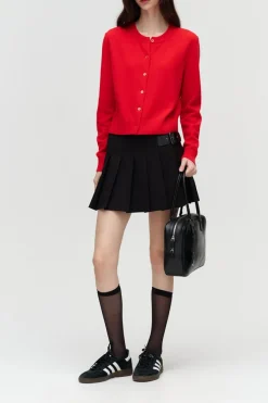 ESSENTIAL CREWNECK KNIT CARDIGAN