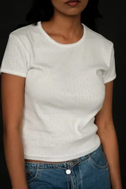 ESSENTIAL POINTELLE TEE