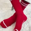 EXTENDED BOYFRIEND SOCKS RED