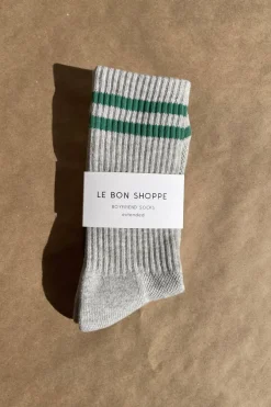 EXTENDED BOYFRIEND SOCKS LIGHT GREY