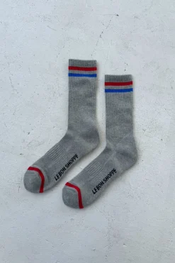 EXTENDED BOYFRIEND SOCKS TRUE GREY
