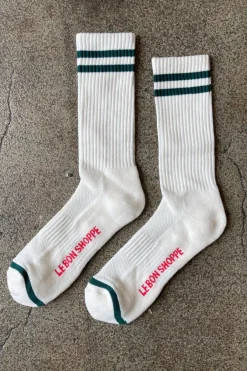EXTENDED BOYFRIEND SOCKS PARCHMENT