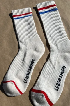 EXTENDED BOYFRIEND SOCKS MILK