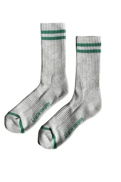 EXTENDED BOYFRIEND SOCKS LIGHT GREY