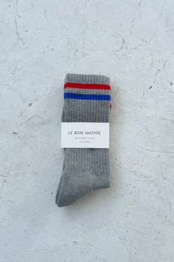EXTENDED BOYFRIEND SOCKS TRUE GREY