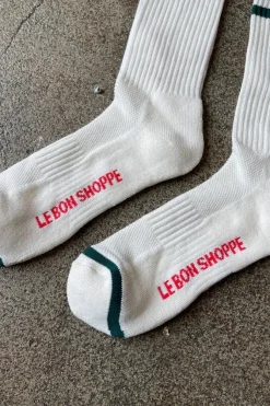 EXTENDED BOYFRIEND SOCKS PARCHMENT