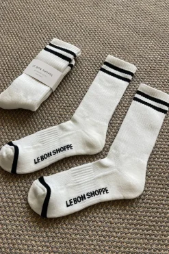 EXTENDED BOYFRIEND SOCKS CLASSIC WHITE