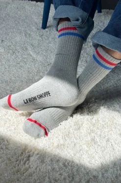 EXTENDED BOYFRIEND SOCKS TRUE GREY