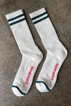 EXTENDED BOYFRIEND SOCKS PARCHMENT