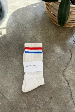 EXTENDED BOYFRIEND SOCKS MILK