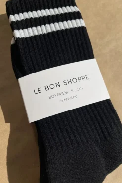 EXTENDED BOYFRIEND SOCKS NOIR