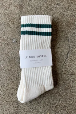 EXTENDED BOYFRIEND SOCKS PARCHMENT