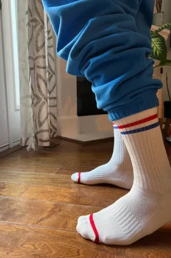 EXTENDED BOYFRIEND SOCKS MILK