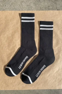 EXTENDED BOYFRIEND SOCKS NOIR