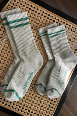 EXTENDED BOYFRIEND SOCKS LIGHT GREY
