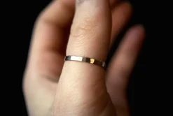 EXTRA THICK HAMMERED RING
