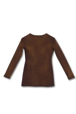FADED-EFFECT COTTON FITTED T-SHIRT