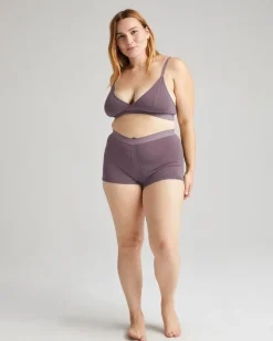 FEMME BOXER PLUM SMOKE