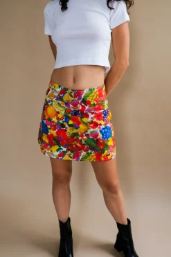 FRUIT STICKERS SKIRT