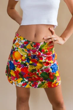 FRUIT STICKERS SKIRT
