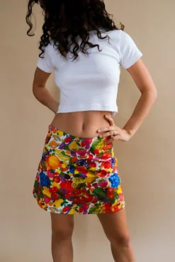 FRUIT STICKERS SKIRT