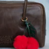 FUZZY CHERRY BAG CHARM