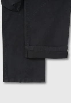 GARMENT-DYED GABARDINE WIDE CARGO PANTS