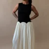 GIOVVA PLEATED LINEN DRESS