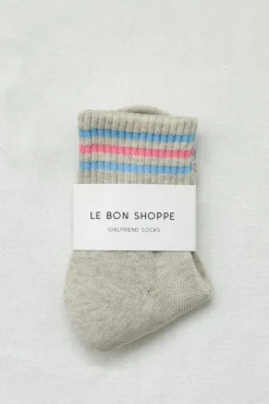 GIRLFRIEND SOCKS BRIGHT GREY