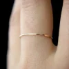 HAMMERED THIN STACKING RING