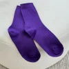 HER SOCKS EGGPLANT