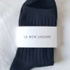 HER SOCKS TRUE BLACK