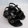 INES TRIPLE BUCKLE SANDAL
