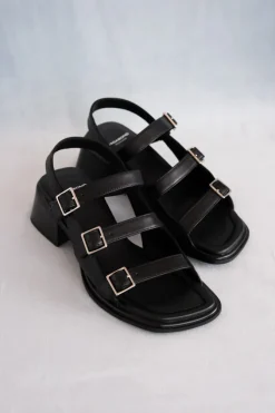 INES TRIPLE BUCKLE SANDAL