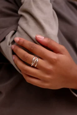 INFINITY SPIRAL RING SILVER