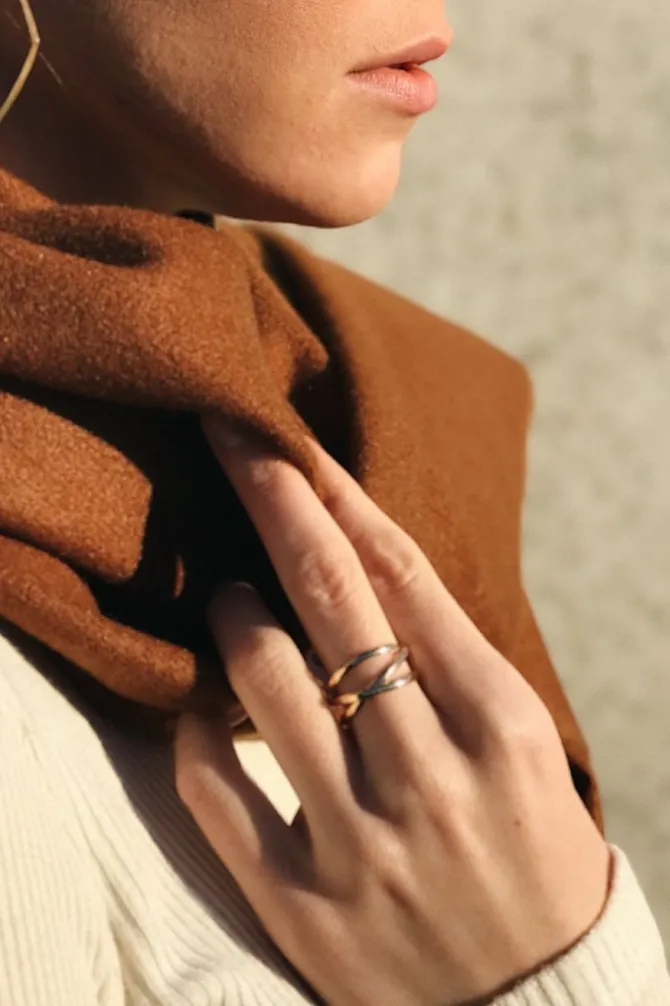 INFINITY SPIRAL RING SILVER