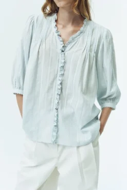 JANE FRILL BLOUSE
