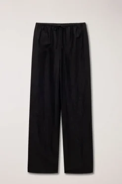 LINEN COTTON BANDED PANTS